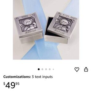 Silver Baby Keepsake Box Set